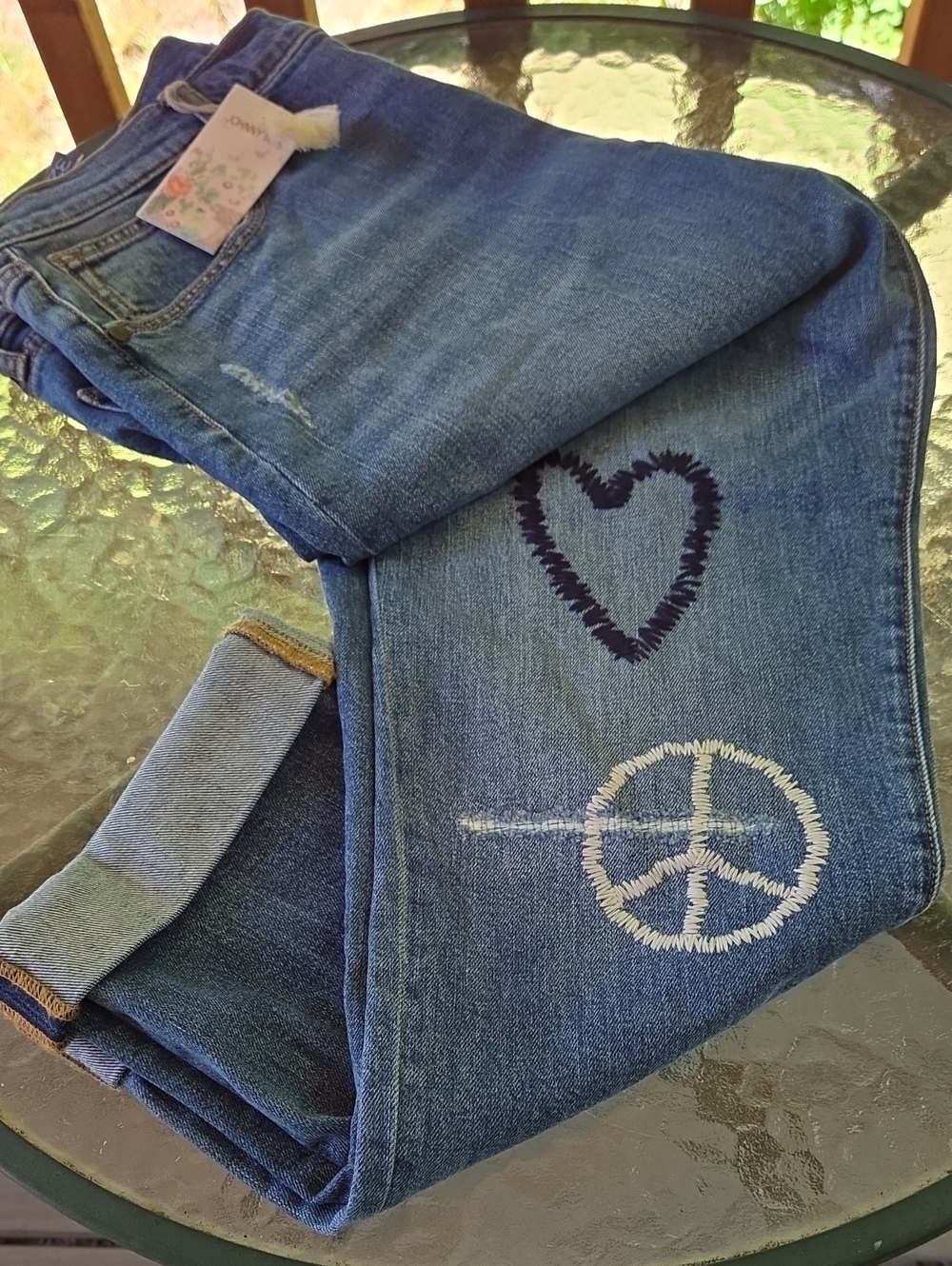NWT Johnny Was Woodstock Boyfriend Jeans